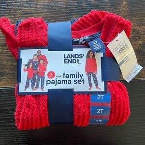 Lands' End Kids' Red and Blue Pajama Set